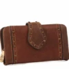 Justin 22078775W Weathered Brown With Brass Studs Wallet -Western Cowboy Supplies Screenshot 2023 02 17 094914