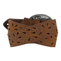 Tony Lama Women’s Brown Pierced Filigree Trophy Belt C50029 -Western Cowboy Supplies Tony Lama Women s Brown Pierced Filigree Trophy Belt C50029 S 2 900x