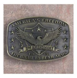 America’s Freedom 2nd Amendment Belt Buckle A272