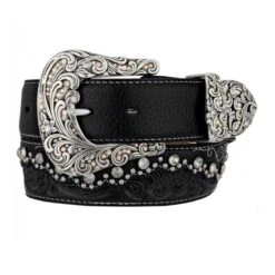 Women’s Western Belt Kaitlyn Crystal Black C50493 -Western Cowboy Supplies c50493