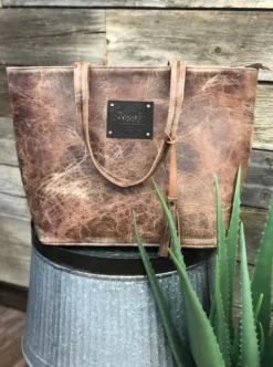 Corral Boots Corral Distressed Leather Fringe Purse – Cognac D1290