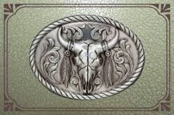 Steer Skull With Feathers Buckle 37030 9 Steer Skull With Feathers Buckle 37030 -Western Cowboy Supplies download 5