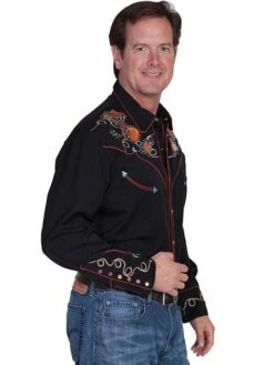 Retro Guitar Shirt P-842 7 Retro Guitar Shirt P-842 -Western Cowboy Supplies guitar shirt 3 2