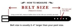 Men’s Black Justin Work Basic Belt 232Bk -Western Cowboy Supplies how to measure belt 1