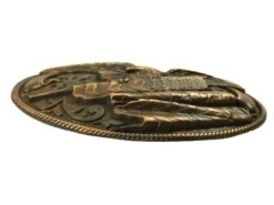 M&F Nocona Eagle With American Flag Design Oval Belt Buckle 37024 -Western Cowboy Supplies images 1 Copy