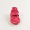 Minnetonka Moccasin Infant Front Strap Bootie 1121 1 Minnetonka Moccasin Infant Front Strap Bootie 1121 -Western Cowboy Supplies infants boots velcro strap pink 1121 01
