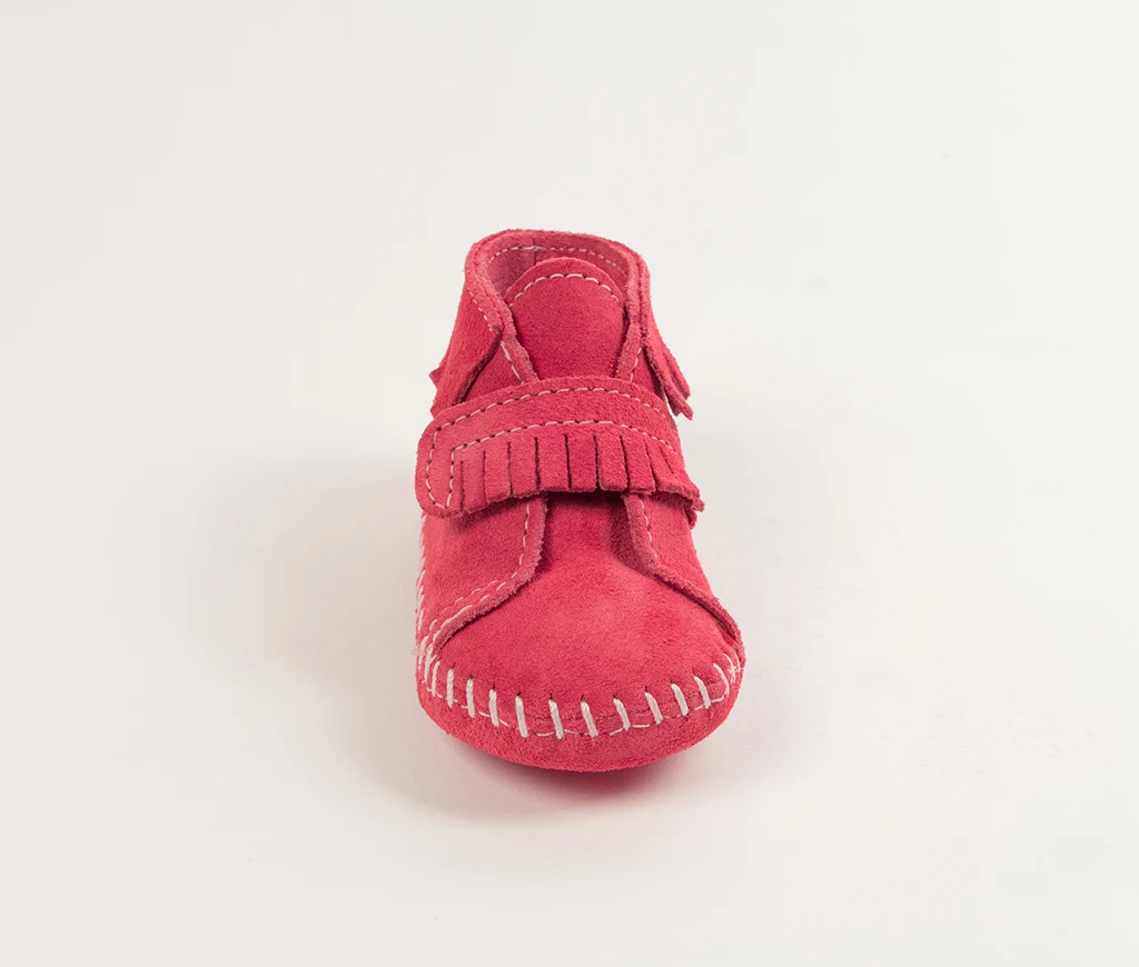 Minnetonka Moccasin Infant Front Strap Bootie 1121 3 Minnetonka Moccasin Infant Front Strap Bootie 1121