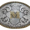 Oval Initial Buckle 37072