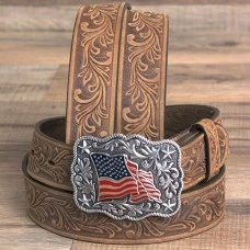 C30219 Kids American Pride Belt With American Flag Buckle 8 C30219 Kids American Pride Belt With American Flag Buckle - Image 6