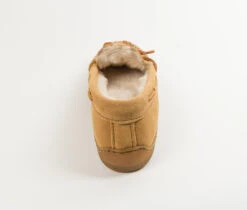 Minnetonka Mens Moccasins Pile Lined 3901 -Western Cowboy Supplies mens slippers pile hardsole tan 3901 04