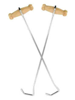 M&F Extra Long Boot Hooks With Natural Handle 04026 -Western Cowboy Supplies mf western boot hooks long 13 04026 368321