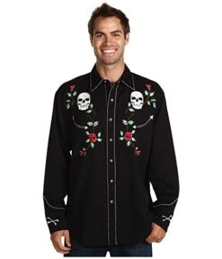 Scully Retro Skull Shirt P-771