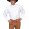 Scully White Range Shirt RW015 -Western Cowboy Supplies rw015 white range shirt 1