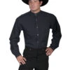 Scully Men’s Striped Button Long Sleeve Western Shirt RW221-Blk -Western Cowboy Supplies s l1600 1 rw221