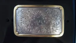 M&F Nocona Silver And Gold Rectangle Scroll Belt Buckle 37230 -Western Cowboy Supplies s l1600 4