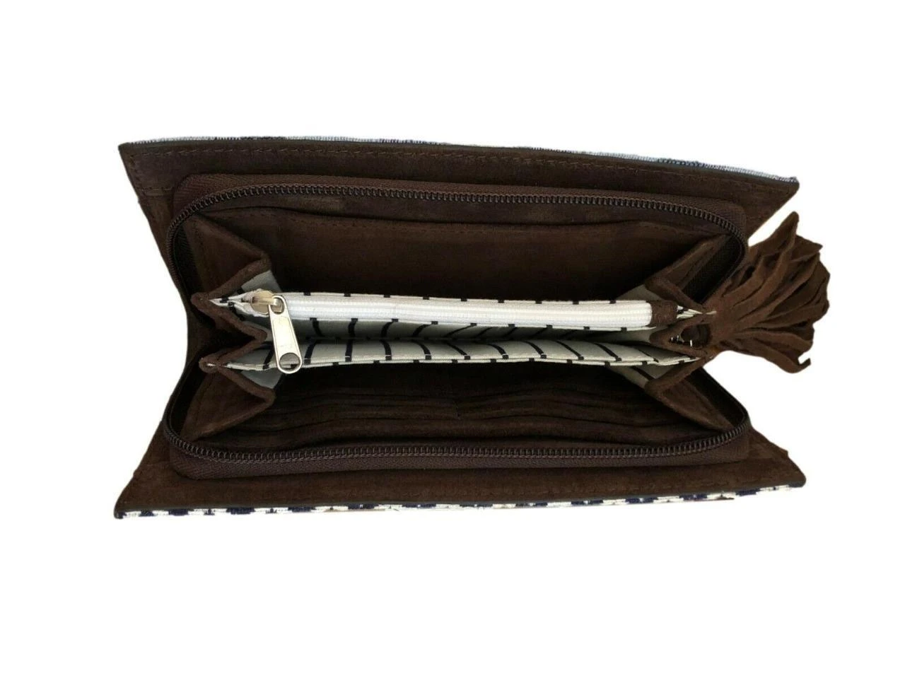 Ariat Madison Clutch Blue Woven With Fringe Tassel A770009202 4 Ariat Madison Clutch Blue Woven With Fringe Tassel A770009202 - Image 2