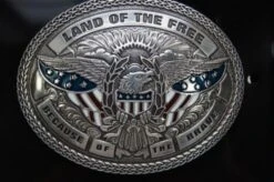 Nocona “Land Of The Free Because Of The Brave” Belt Buckle 37916 -Western Cowboy Supplies s l500 4 1