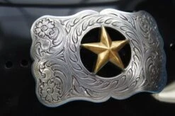 Nocona Golden Star Small Engraved Cowboy Belt Buckle 37232 -Western Cowboy Supplies s l500 4