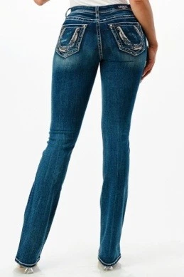 Grace In LA EB51777 Horseshoe Easy Fit Bootcut Jeans 3 Grace In LA EB51777 Horseshoe Easy Fit Bootcut Jeans