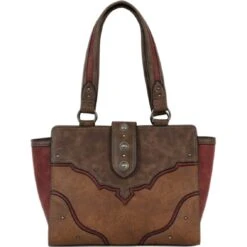 Justin 22074532 Tote Tonal Tan With Muted Red Accents